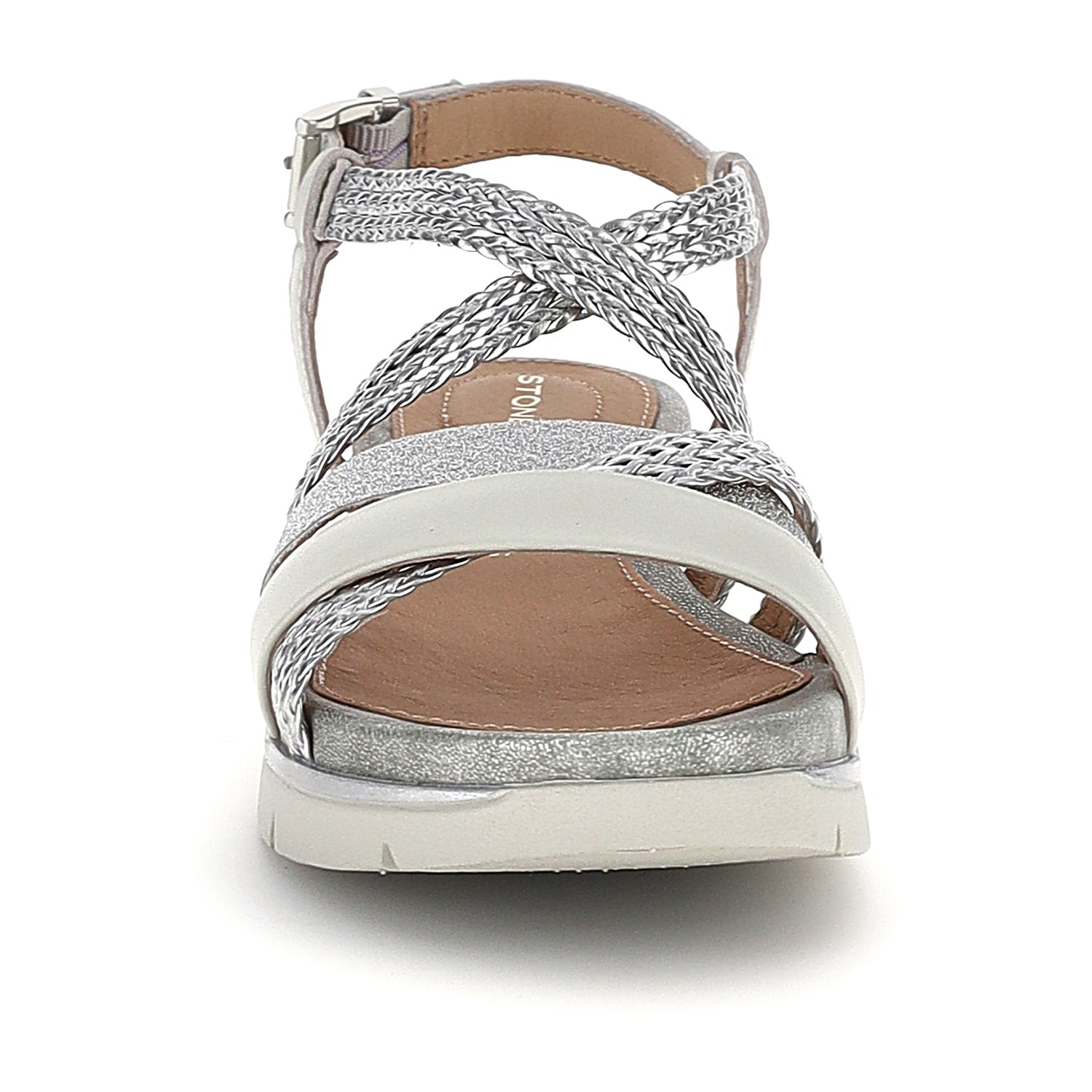 DONNA SANDALI ELODY 28 ARGENTO 223748 6B8 04