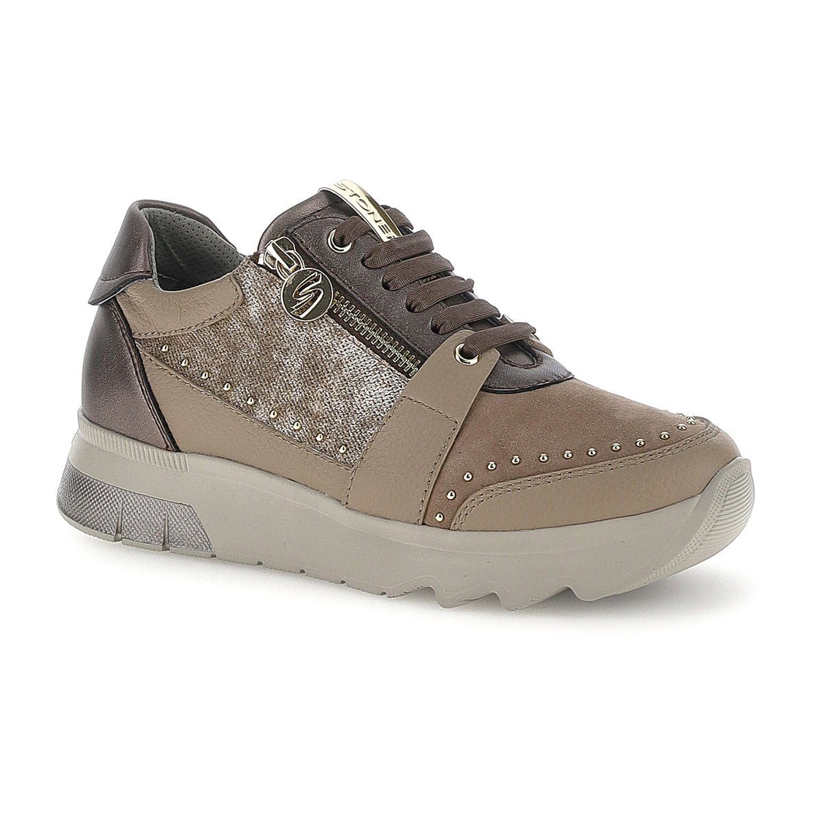 DONNA SCARPE ALLACCIATE SPOCK 47 BEIGE 224135 F26 02