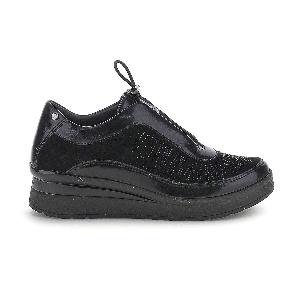 DONNA SCARPE SLIP ON CREAM 70 NERO 224215 000 01