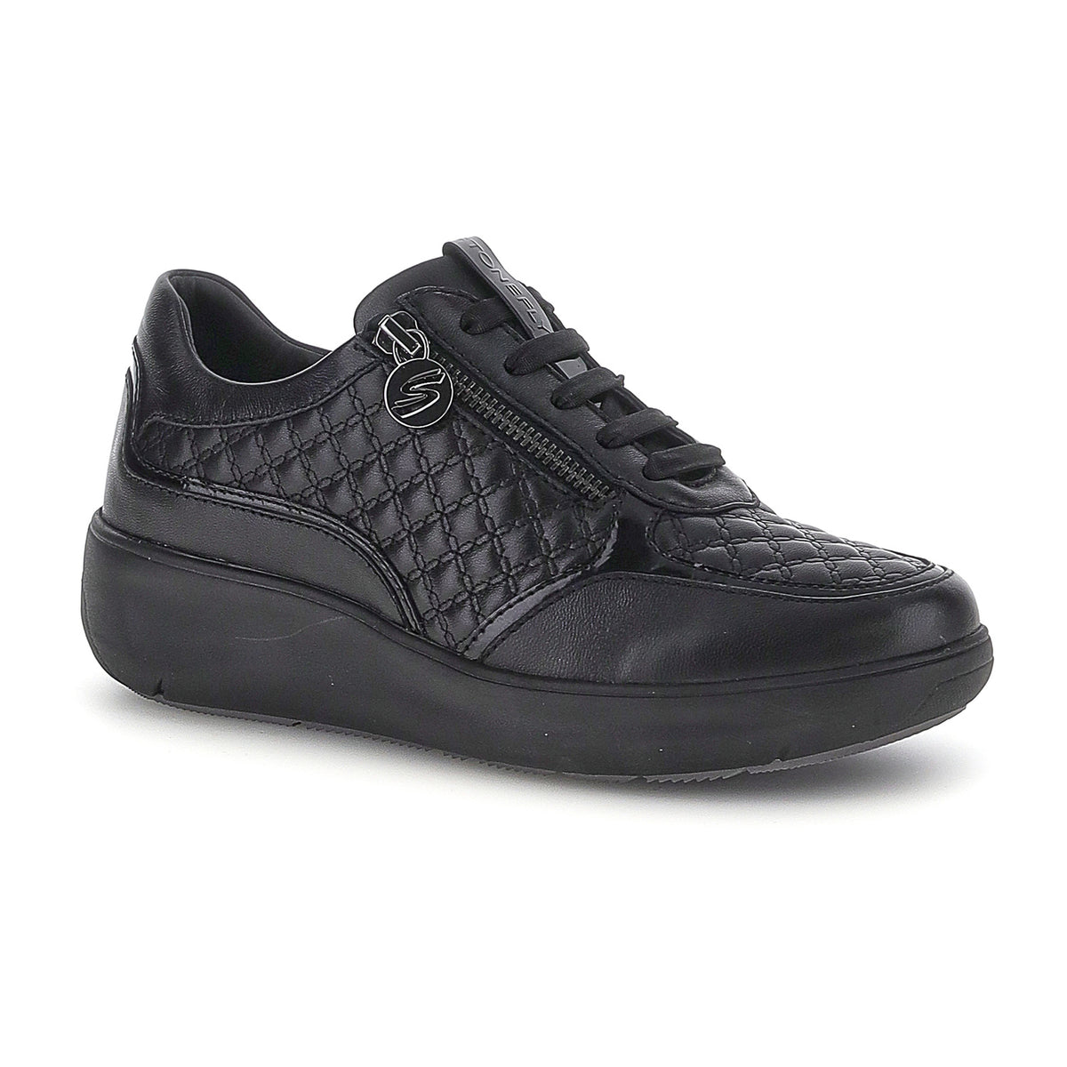 DONNA SCARPE ALLACCIATE ROCK 36 NERO 224263 000 02