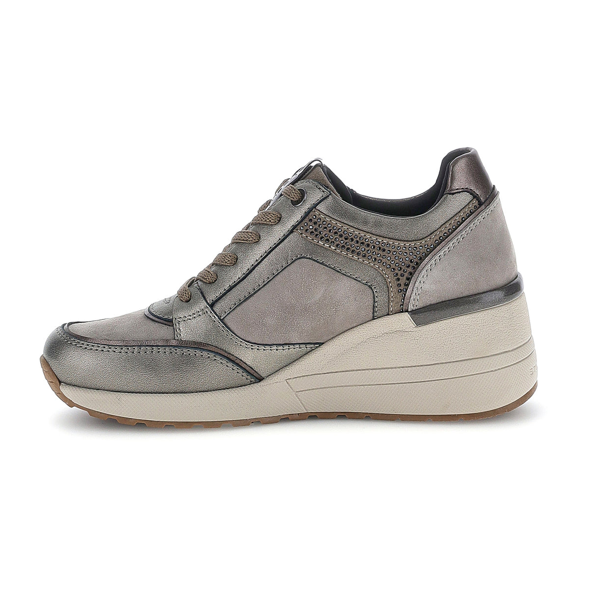 DONNA SCARPE ALLACCIATE MINA 1 GRIGIO CHIARO 224273 DY9 03