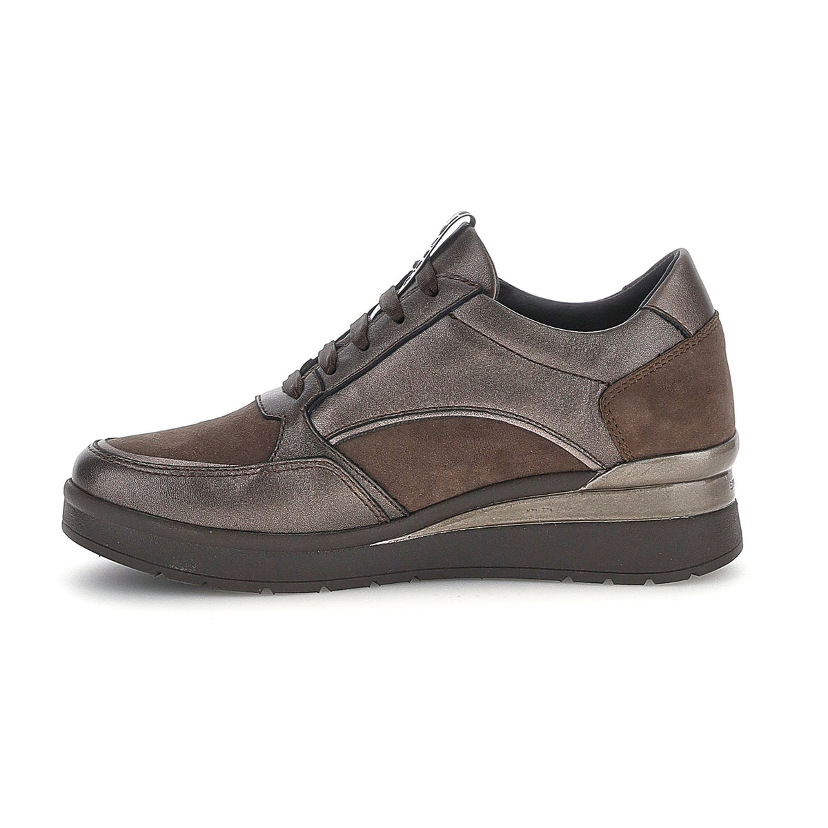DONNA SCARPE ALLACCIATE CREAM 58 MARRONE SCURO 224277 DXX 03