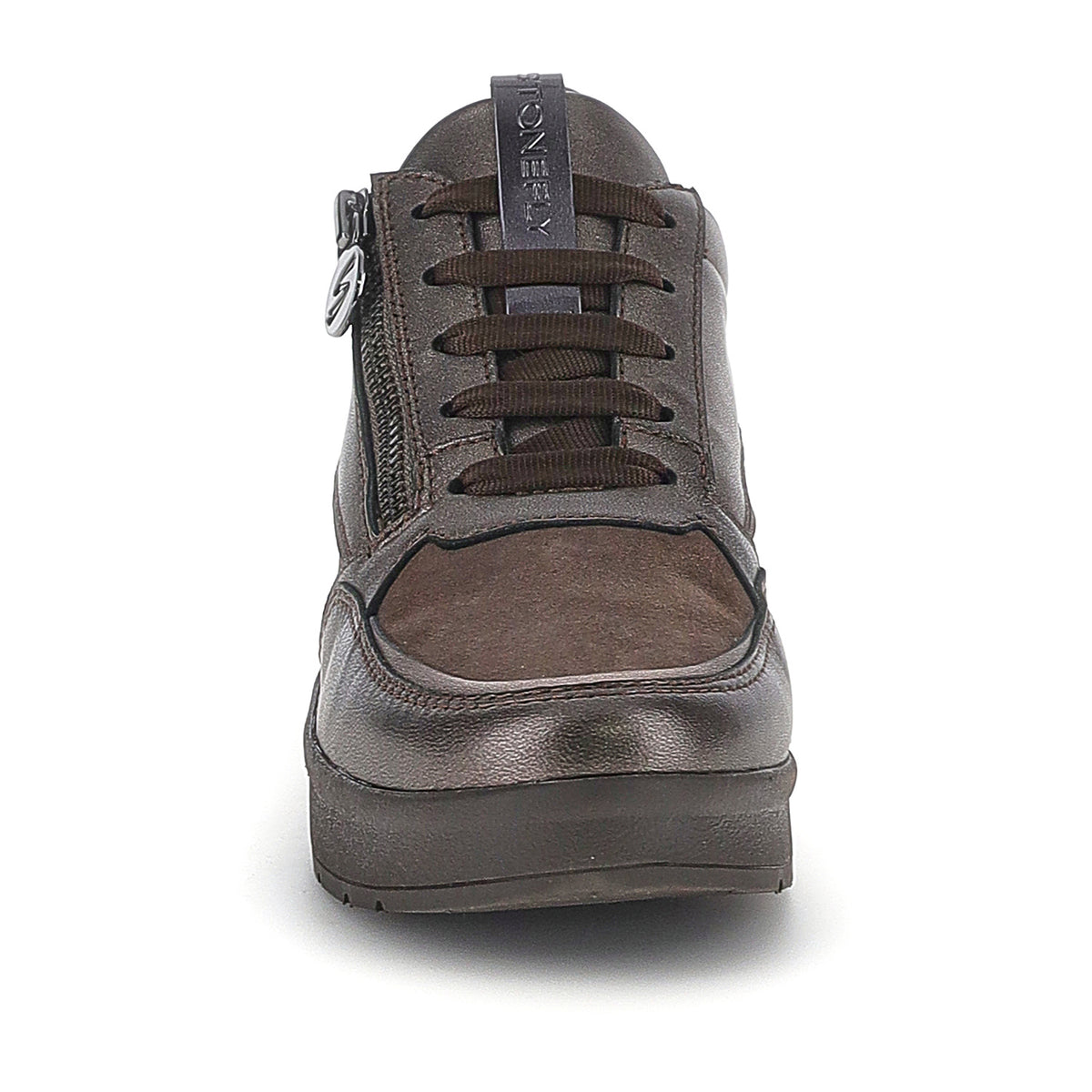DONNA SCARPE ALLACCIATE CREAM 58 MARRONE SCURO 224277 DXX 04